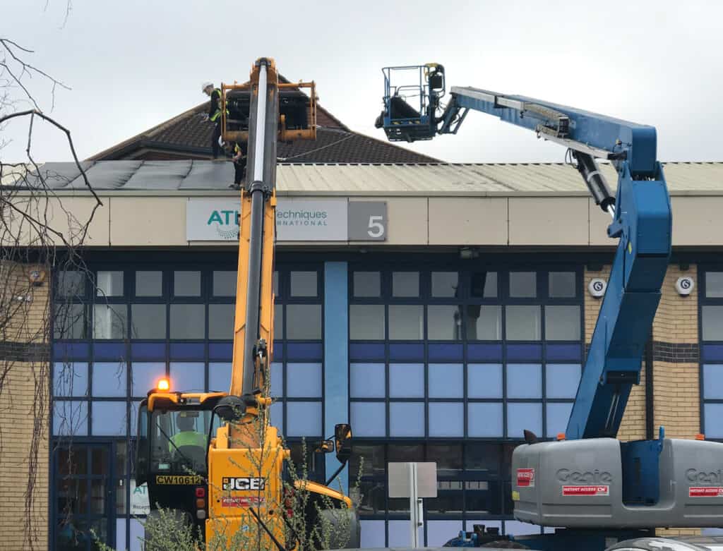 Silent Roof mechanised installation