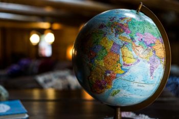 Image of Globe indicating export locations worldwide